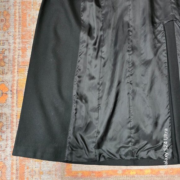 Massimo Dutti Women’s Wool Blend Long Coat – Black – Size 34 (XS/S) - Picture 9 of 11